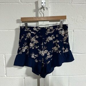 L’Atiste Navy Floral Shorts Size Small